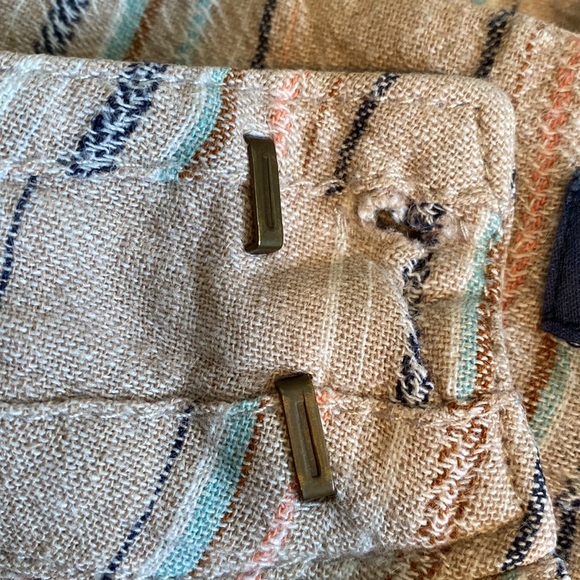 Democracy palazzo cropped pants linen rayon blend desert colours beachy - Picture 7 of 16